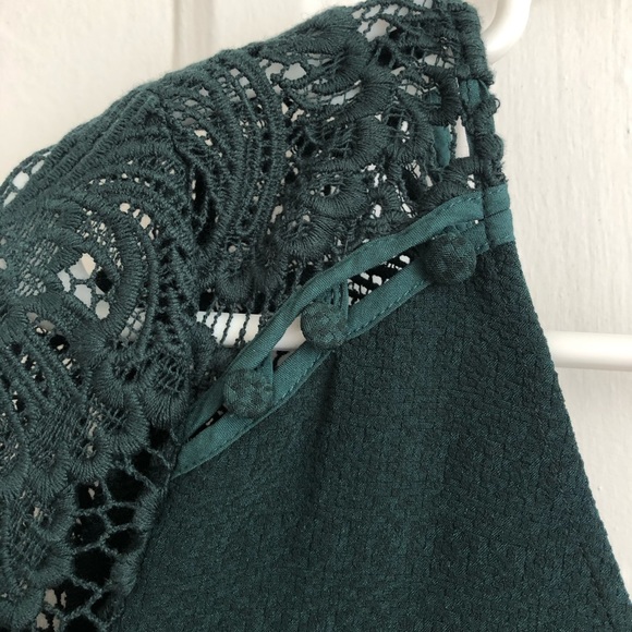 Sezane - Emerald Green Blouse - Size 10 - Picture 5 of 10